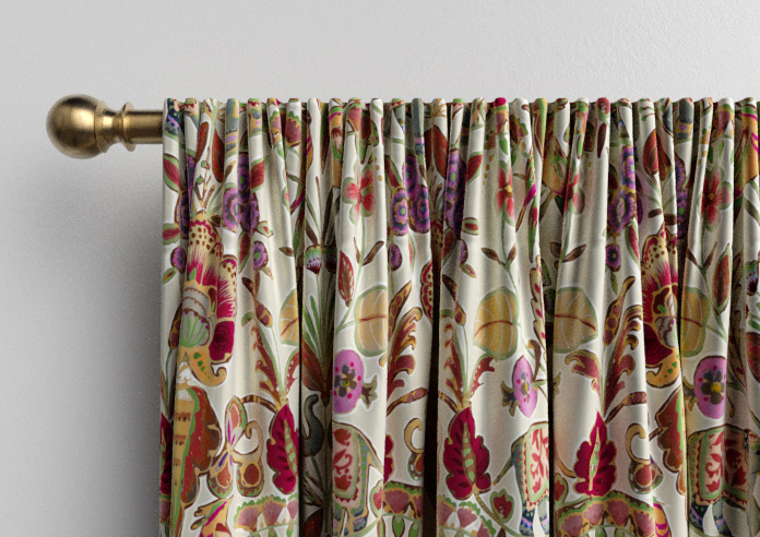 Bangalore Faux Silk, Maroon - Made to Measure Curtain - Image 9